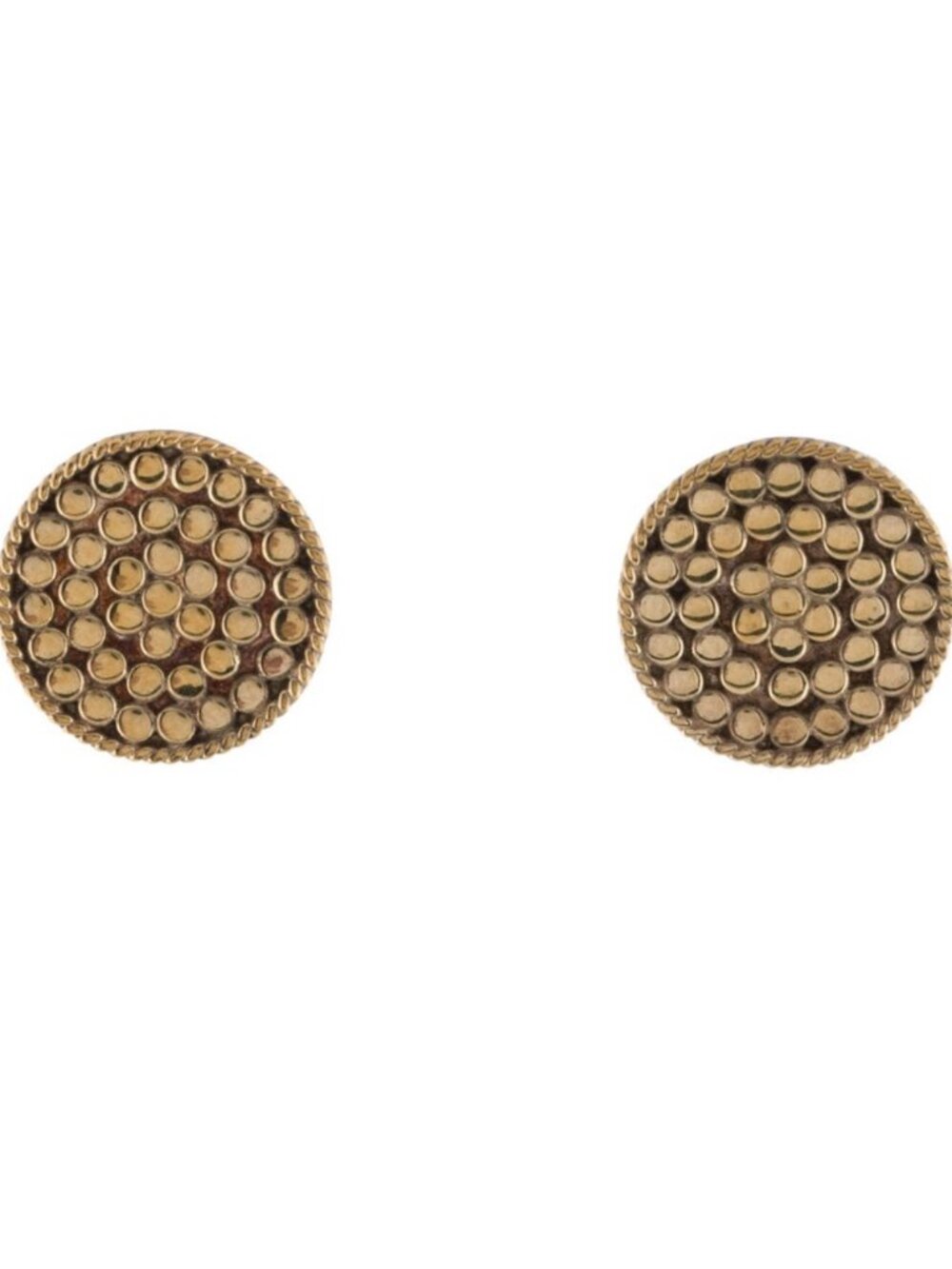 ANNA BECK TWO-TONE STERLING SILVER & 18K PLATING STUD EARRINGS